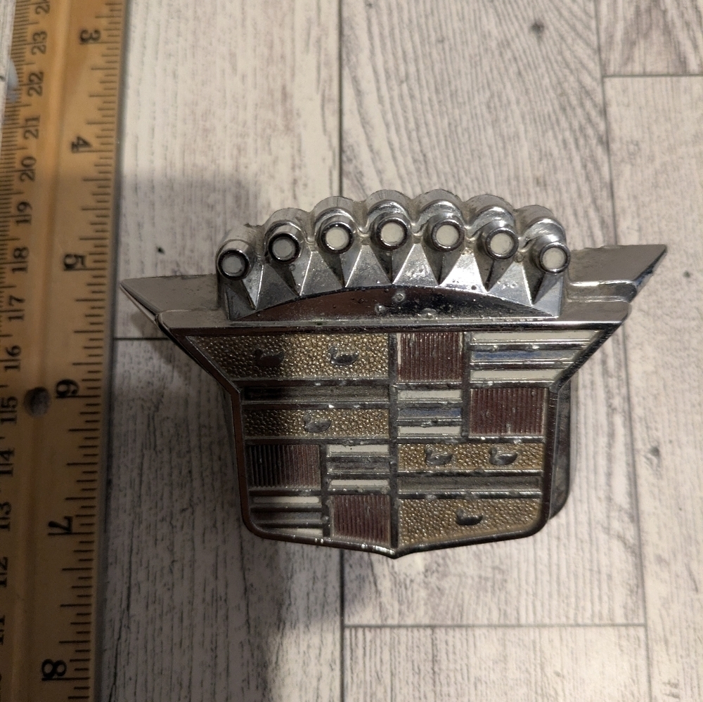 Cadillac Silver and Gold Emblem
